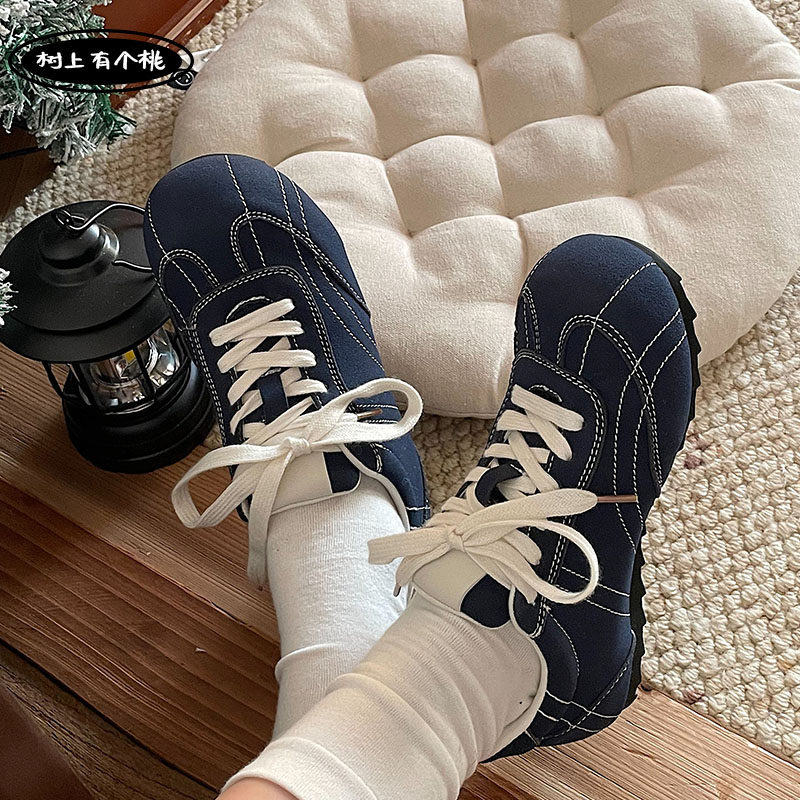 树上有个桃复古德训鞋女2025冬季新款百搭运动休闲鞋增高阿甘鞋子,淘宝优惠券,粉丝福利购,淘宝优惠卷