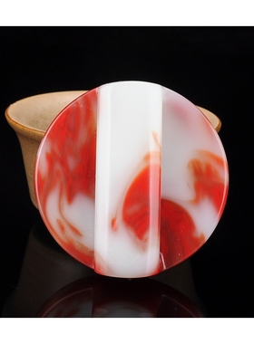 天然和田玉鸡血玉祥龙皮带扣男款霸气生肖龙腰带扣玉石挂件把件