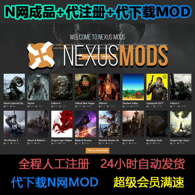 星露谷物语Mod下载辐射4上古卷轴5韩网N网Nexusmods会员账号注册 - 图2