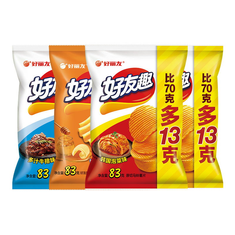好丽友好友趣韩国泡菜土豆大礼包 orion好丽友膨化食品