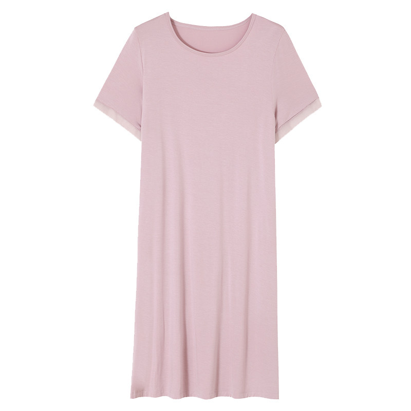 短袖睡裙女士莫代尔2022年睡衣裙子 姵娇兰睡裙