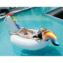 Spot Inflatable Water Biking Fire Birds Unicorn Swan Float Diamond Swimming Ring Adults Water Floating Mat