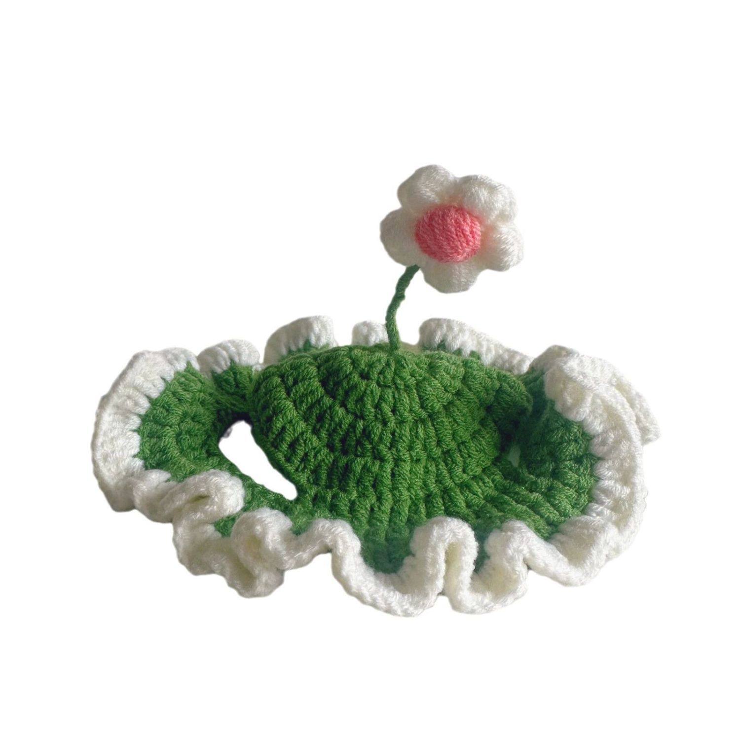 春田花花宠物帽子狗狗头饰可爱猫咪头套露耳朵手工编织毛线装饰品,淘宝优惠券,粉丝福利购,淘宝优惠卷