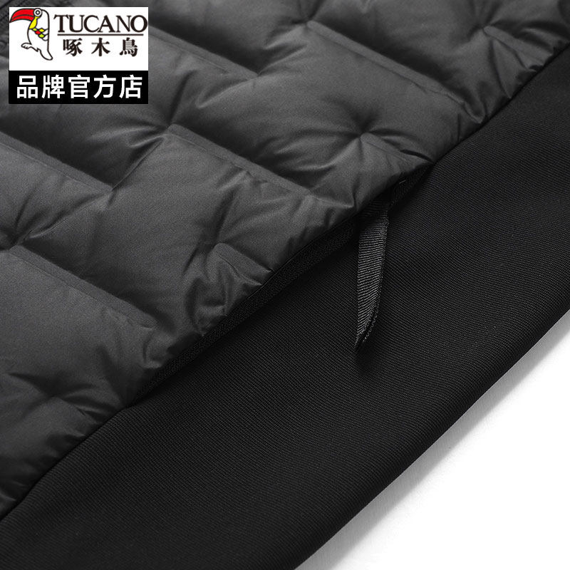 啄木鸟2025新款男士连帽运动羽绒服轻薄保暖上衣纯色简约休闲外套,淘宝优惠券,粉丝福利购,淘宝优惠卷