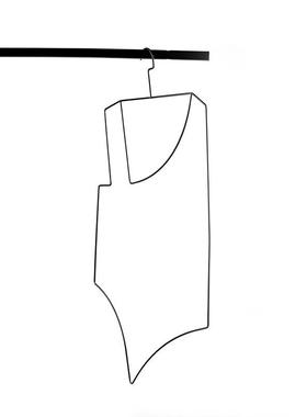 轻奢几何形状裤子架实心金Z07944-5属家居裤夹挂无纳痕型裤裤衣架