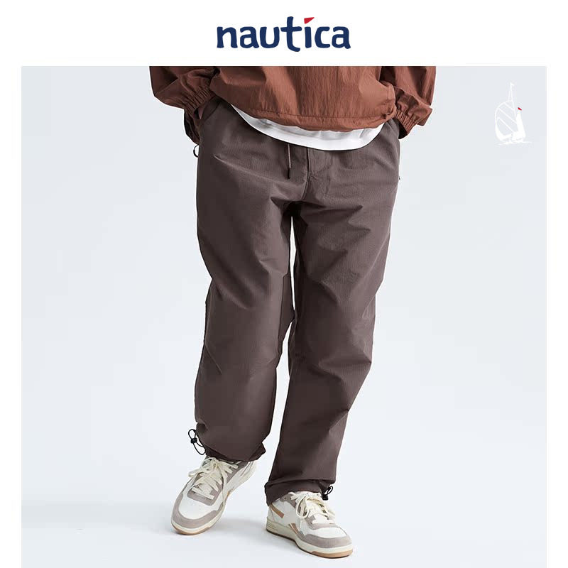 【官方正品】nautica 白帆日系中性户外抽绳工装降落伞裤PW3308,淘宝优惠券,粉丝福利购,淘宝优惠卷