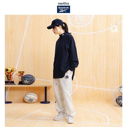 【联名系列】nautica白帆 x Reebok中性宽松长袖圆领T恤RBTW3407 - 图2