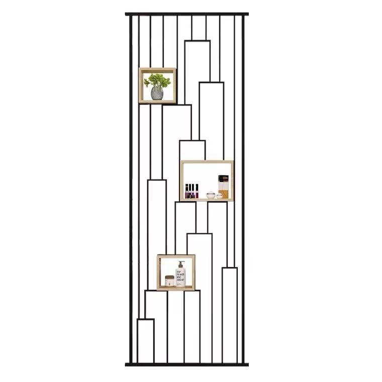 北欧现代金属屏风入户客厅柜上装饰洗漱台洗手间玄关铁艺隔断定制 - 图3