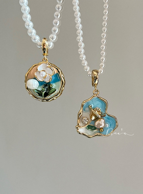 Rina's手工滴油可拆卸可打开吊坠