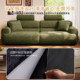 French chenille fabric sofa with removable high headrest