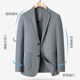 罗蒙防晒冰丝华夫格男士薄款西装外套透气弹力无痕商务百搭西服
