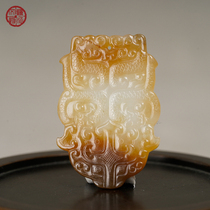 The Ming Dynasty Beast tattooed jade Peggy Gao Guyu Laoyu and Tian Yuyu Jade Sculpture Jade Ancient Wen Playing Jade jade HAN