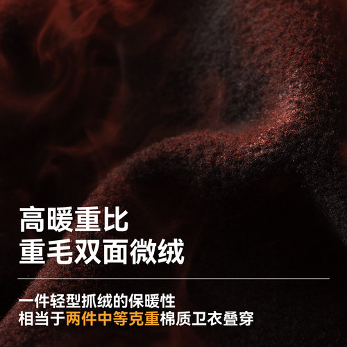 驴之户外P100级轻量抓绒衣秋冬保暖御寒套头柔软舒适透气运动长袖 - 图0
