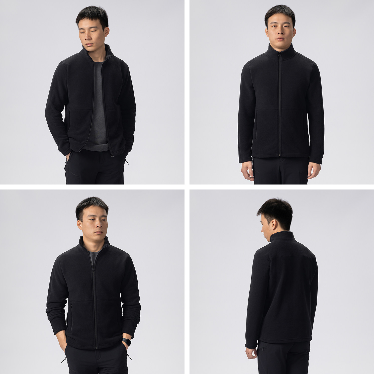 驴之户外抓绒衣男外套保暖透气通勤上衣徒步运动P200级立领开衫,淘宝优惠券,粉丝福利购,淘宝优惠卷