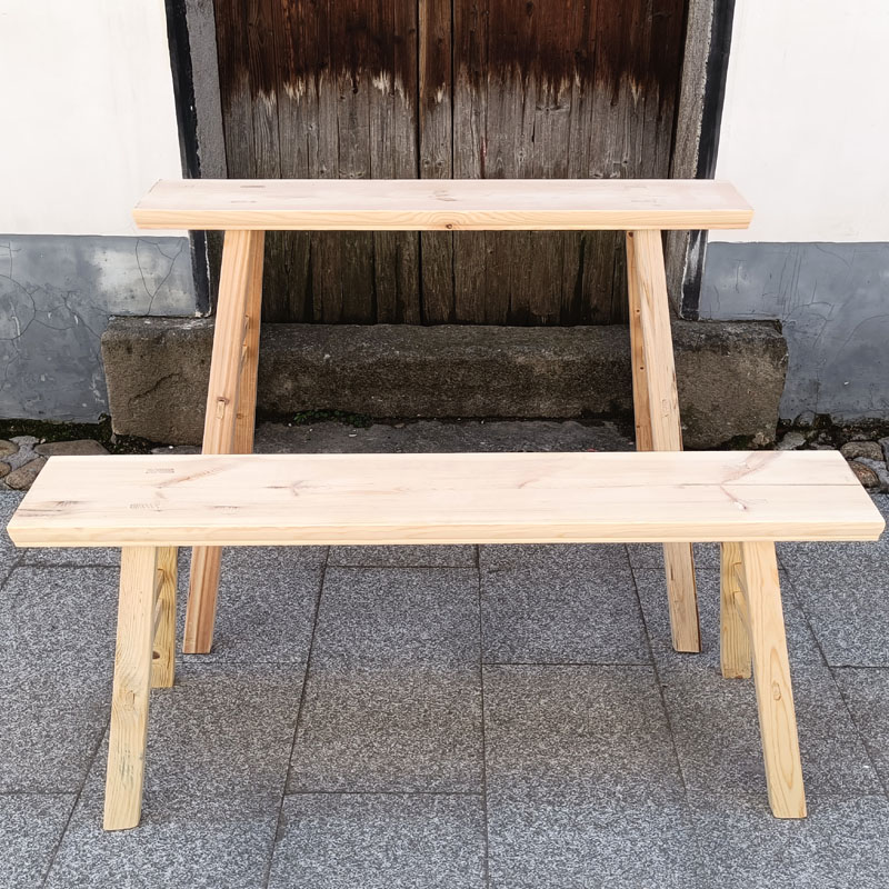 实木长凳子餐桌凳板凳加宽长方形卯榫结构纯原木中式矮凳八仙桌 - 图1