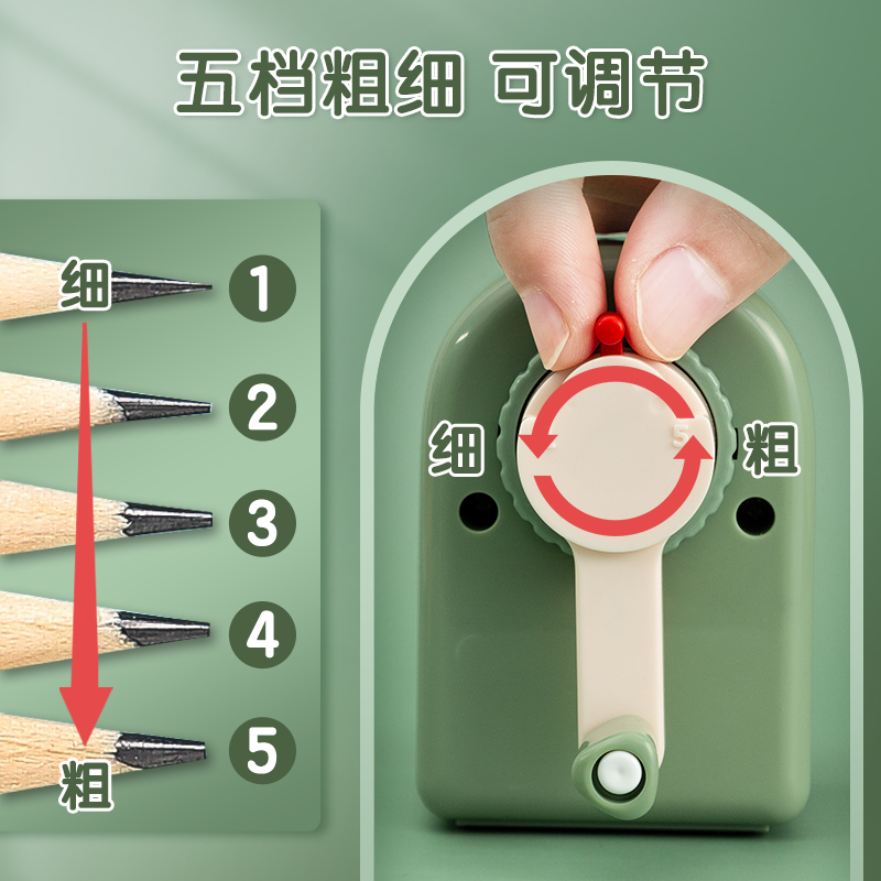 晨光文具 G9削笔器 手摇省力大容量卷笔刀多款式不易断芯削铅笔器儿童小学生专用彩铅刨笔机耐用多功能转笔刀 - 图0