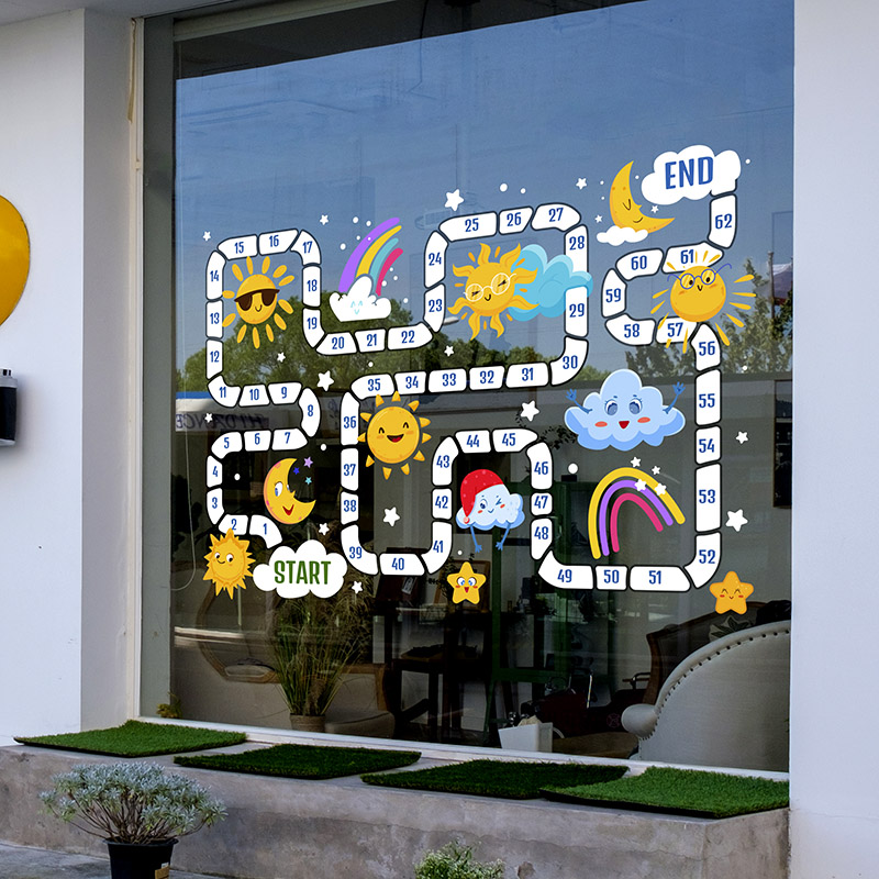 卡通动物字母数字早教挂图玻璃静电贴画幼儿园教室布置看图学英文,淘宝优惠券,粉丝福利购,淘宝优惠卷