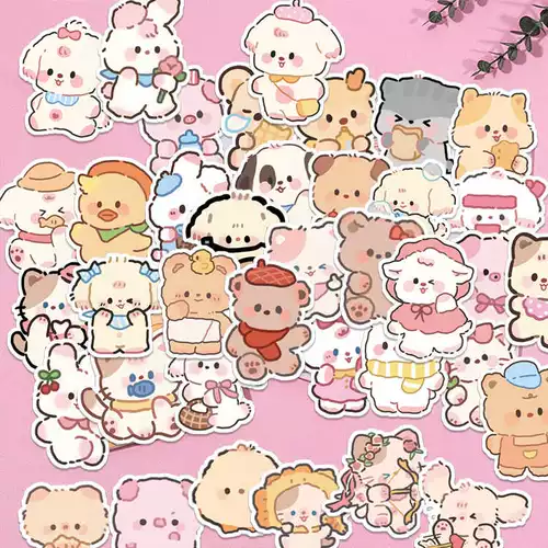 200 милые мини -животные Avatar Справочник мобильных телефонов наклейки на мобильные телефоны INS Girl милый питомец DIY