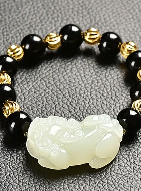 [保真]新疆和田玉白貔貅男