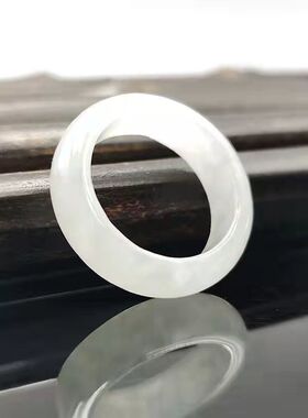 男女翡翠简约民族风戒圈情侣