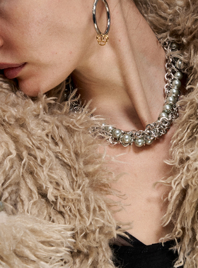 1JINN M2M【1.15号20点准时开卖】原创小众辣妹百搭珍珠choker女