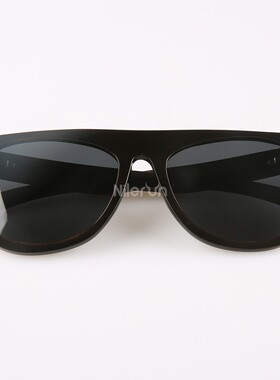 来而往牛角眼镜方框高级感男墨镜