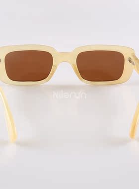 长方形米汤果冻羊角偏光太阳墨镜