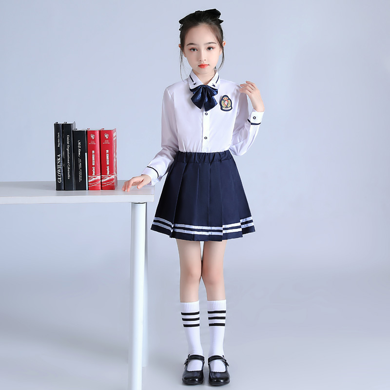 中小学生大合唱服装诗歌朗诵服校服儿童演出服歌咏比赛幼儿园班服-图3