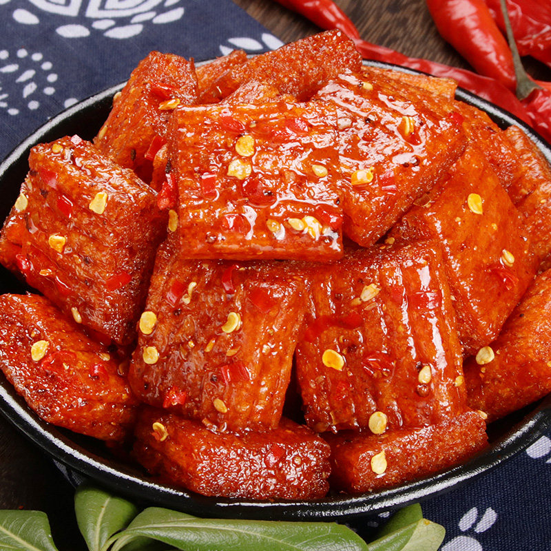 无限大大刀肉麻辣儿时记忆解馋辣条 顺荣食品专营素肉