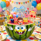 Birthday watermelon dress-up material pack for boys and girls