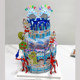 Ultraman Snacks Birthday Cake Decoration