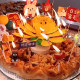 Pizza Cake Decoration Card Candle SpongeBob SquarePants