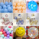 Transparent sequin pink balloon polka dot smiley balloon