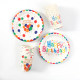 Birthday tableware disposable paper plates cups
