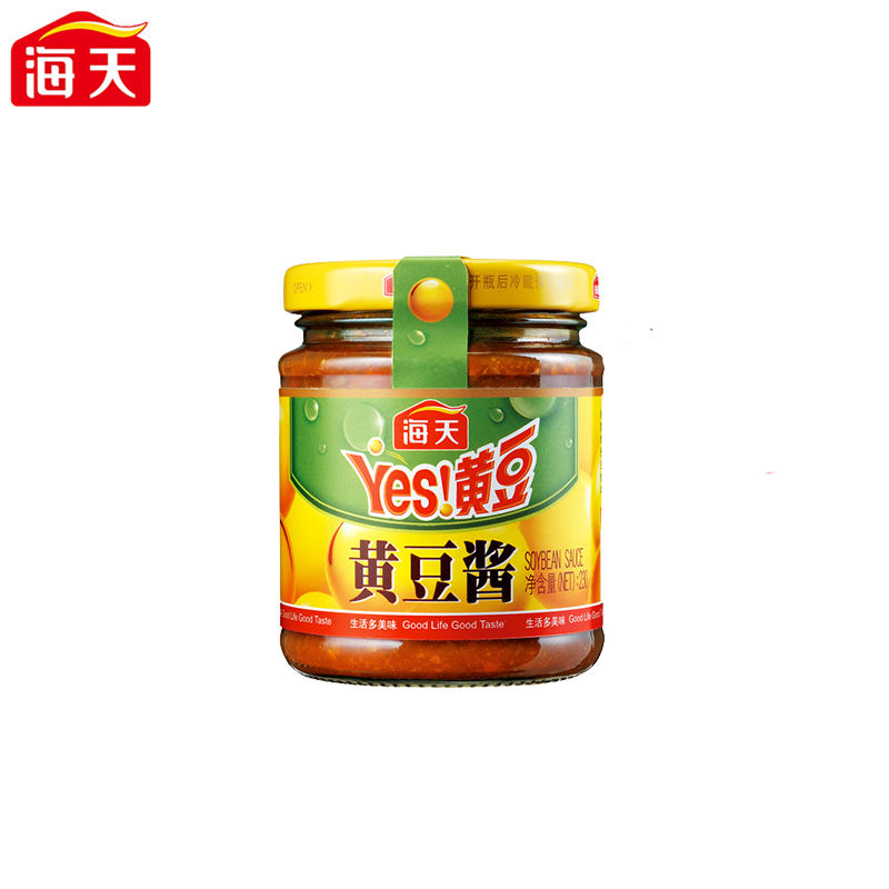 海天黄豆酱原味辣味230g/340g/800g瓶拌面麻辣香锅家用手抓饼配酱-图2