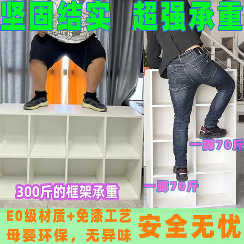 简约现代客厅家用自由组合电视柜收纳储物柜一体落地黑色置物书架 - 图3