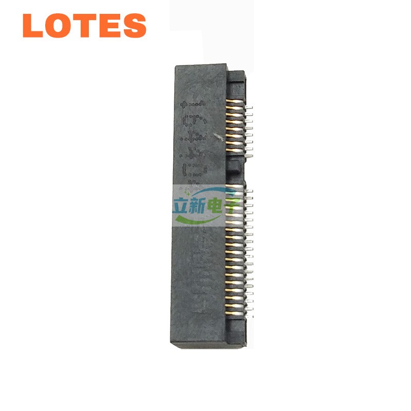 LOTES AAA-PCI-092-P07 MINI PCIE 52P 5.2H NGFF电脑主板连接器