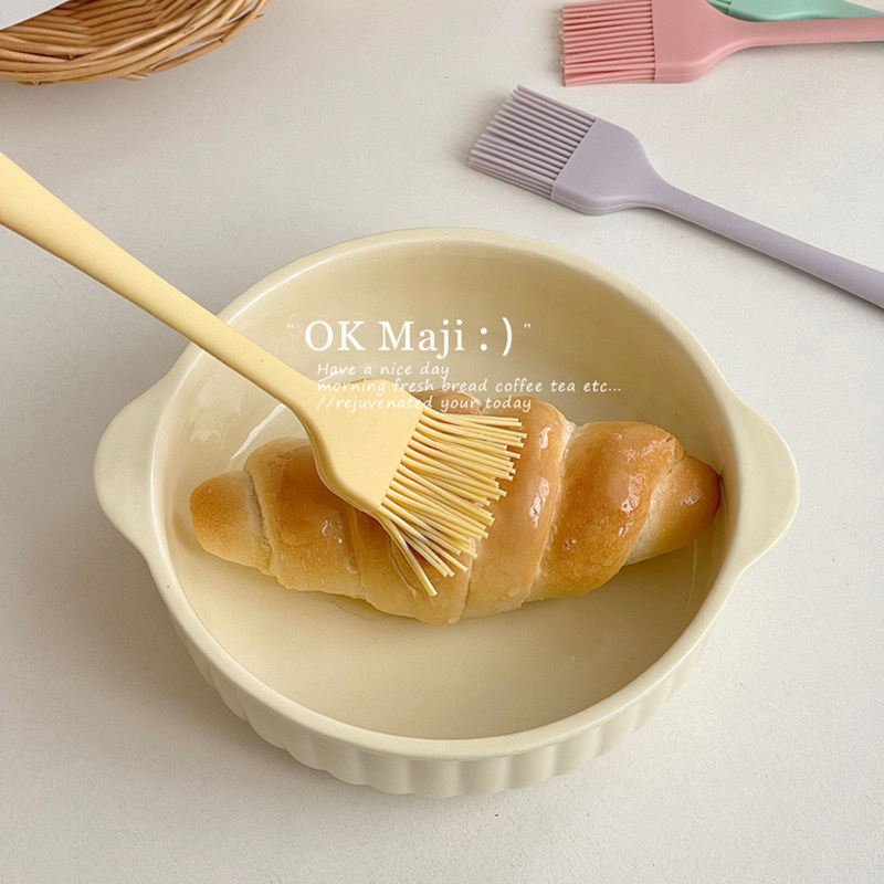 Integrated silicone baking brush oil brush