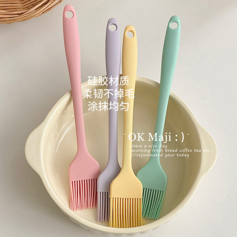 Integrated silicone baking brush oil brush
