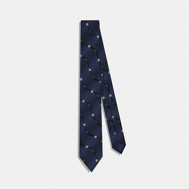 [秋冬新品]PATTON STAR巴顿星藏青条纹高级领带男正装商务礼盒装,淘宝优惠券,粉丝福利购,淘宝优惠卷