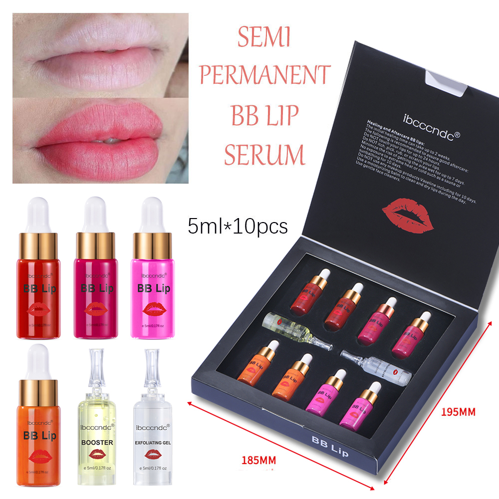 New BB Lip Serum Kit Cream Semi Permanent Lip Makeup Ampoule - 图0