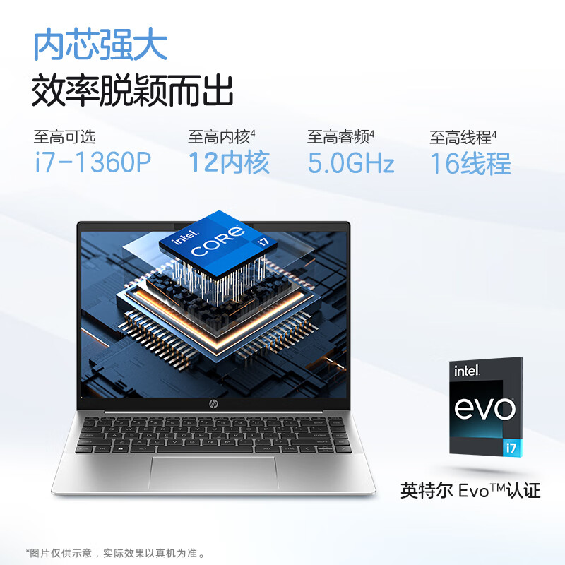 HP/惠普锐Pro14酷睿版2023款 13代酷睿i5/i7全面屏高性能轻薄商务办公学生设计游戏笔记本电脑官方授权店官网