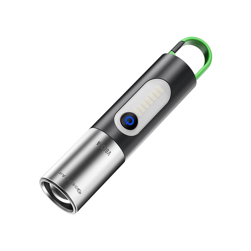 手电筒led强光灯可充电式户外超亮远射小型迷你便携家用氙气激光
