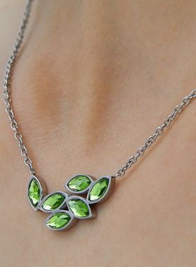 3forevigt项链绿色女式