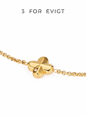 3forevigt四叶草项链清新灵动