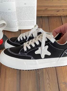 Canvas shoes for women's shoes红色帆布鞋运动鞋春秋布