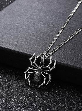 cross-border Halloween jewelry spider pendant punk necklace
