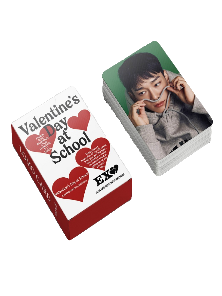 现货55张EXO卡片Valentine's Day at School边伯贤朴灿烈EXO 2024 - 图3