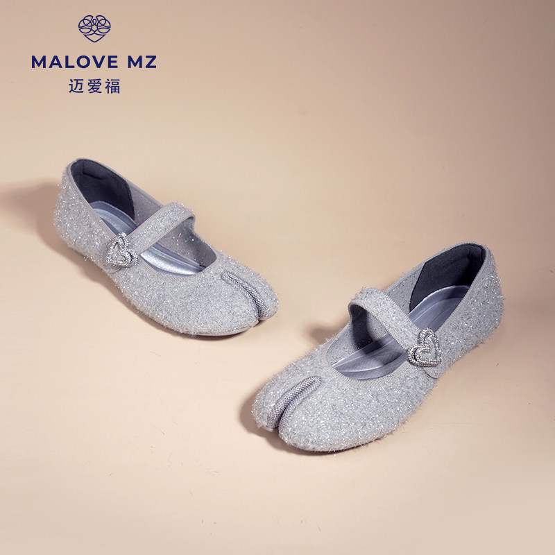 MALOVEMZ王妃鞋迈爱福女鞋分趾鞋平底单鞋浅口软底百搭玛丽珍女鞋,淘宝优惠券,粉丝福利购,淘宝优惠卷
