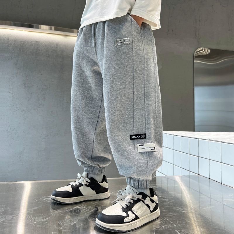 男童秋冬加绒裤子宝宝绒儿童运动裤中大童休闲长裤男孩外穿卫裤潮,淘宝优惠券,粉丝福利购,淘宝优惠卷